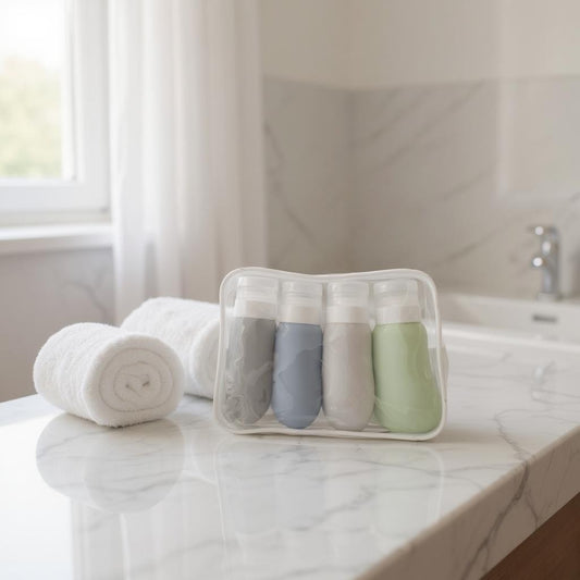 Portable Travel Bottles (4 Pack) for Toiletries
