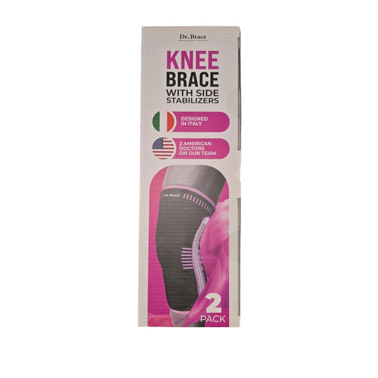 Dr. Brace Knee Brace with Side Stabilizers - 2 Pack - XXL
