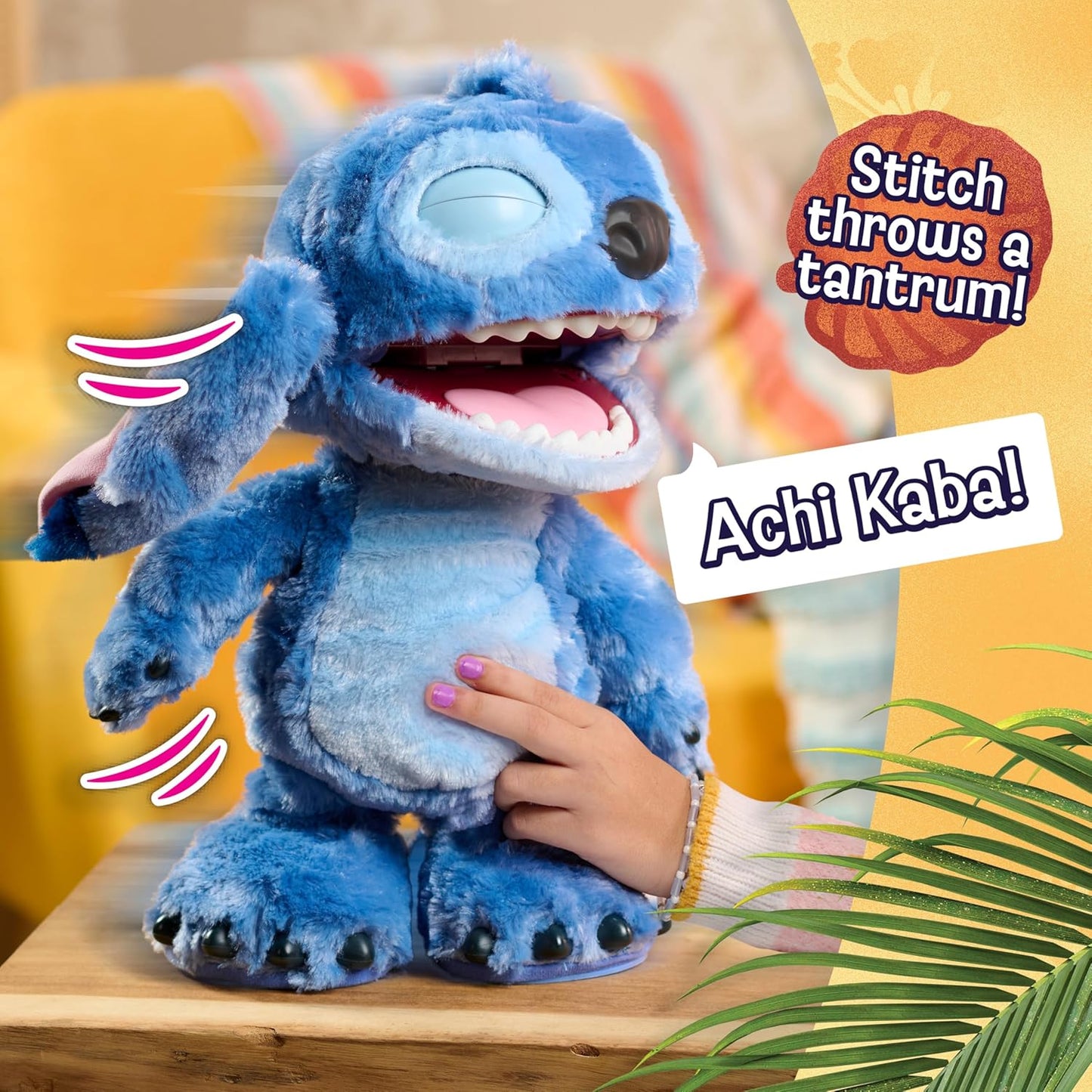 Just Play Disney Stitch Ultimate Interactive 17" Plush Toy, 100+ Sounds & Reactions, Inspired by Disney’s Live-Action Lilo & Stitch Film, New Movie Toy for Fans, Girls, Boys, Kids 3 and Up