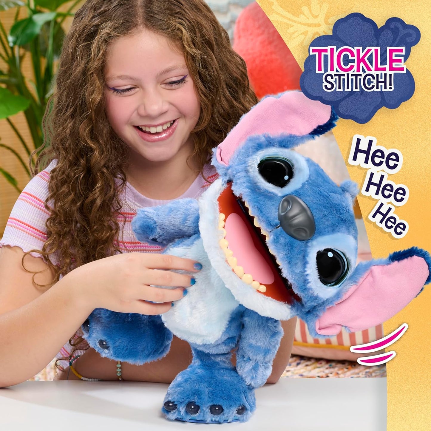 Just Play Disney Stitch Ultimate Interactive 17" Plush Toy, 100+ Sounds & Reactions, Inspired by Disney’s Live-Action Lilo & Stitch Film, New Movie Toy for Fans, Girls, Boys, Kids 3 and Up