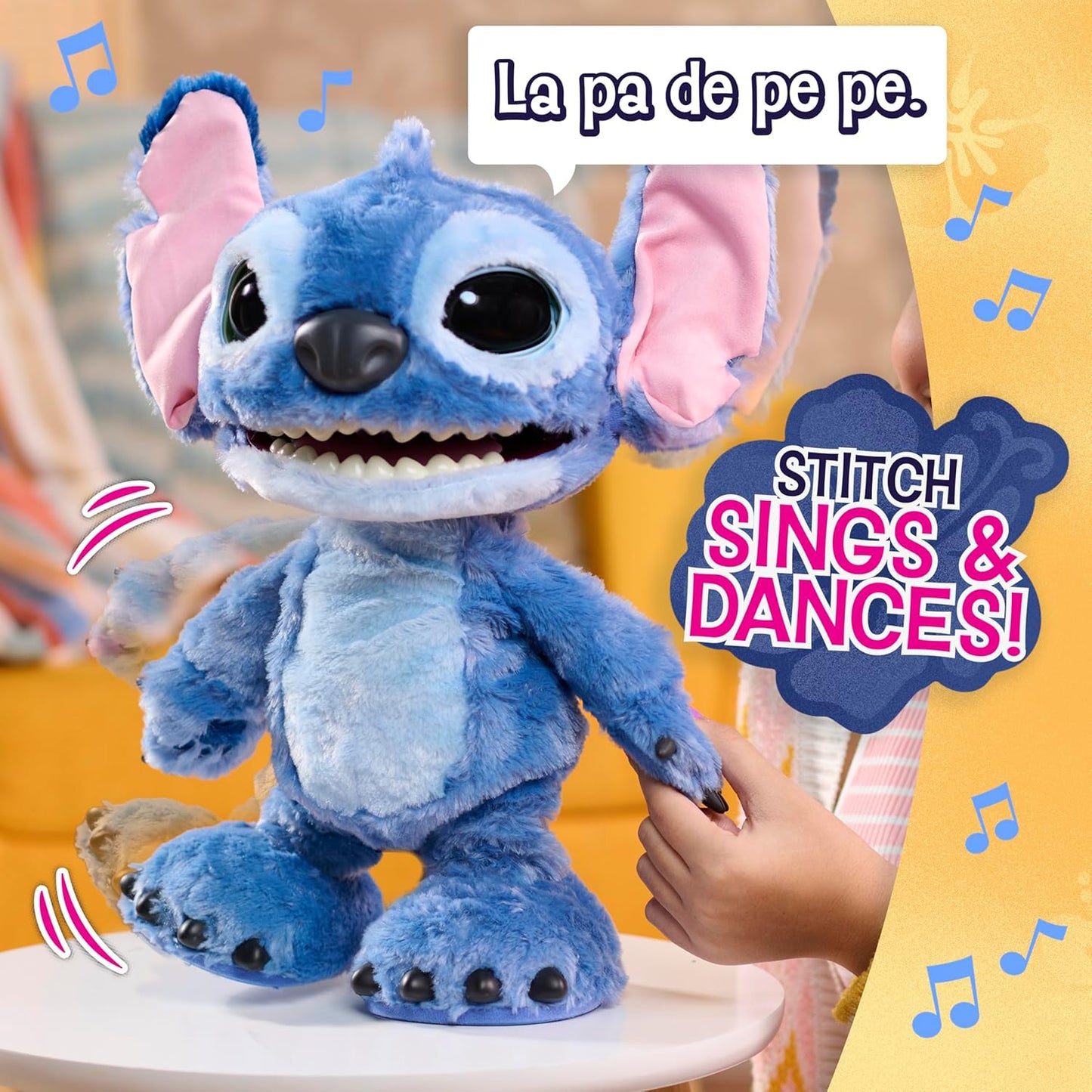 Just Play Disney Stitch Ultimate Interactive 17" Plush Toy, 100+ Sounds & Reactions, Inspired by Disney’s Live-Action Lilo & Stitch Film, New Movie Toy for Fans, Girls, Boys, Kids 3 and Up