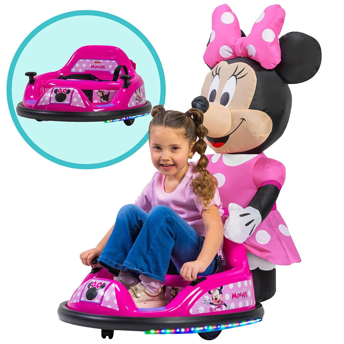 Minnie Mouse® 6V ImaginAir Ride On Bumper Car with Inflatable Character
