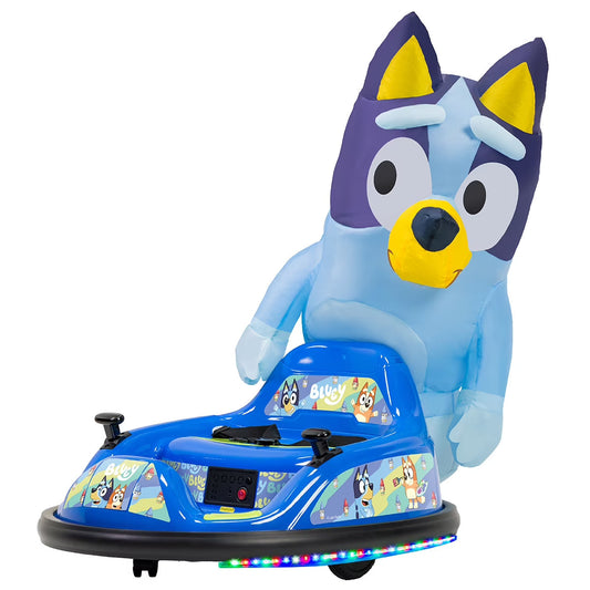 Bluey 6V ImaginAir kids Ride-On Bumper Car with Inflatable Character